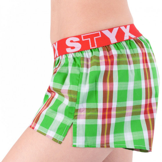 Damshorts Styx sport elastisk flerfärgad (T633)