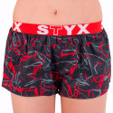 Damshorts Styx art sport gummi Jáchym svart (T550)