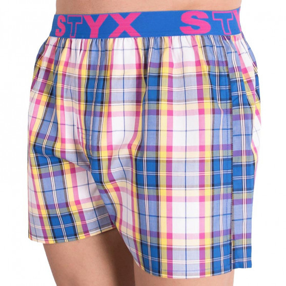 Boxershorts för herrar Styx sport elastisk flerfärgad (B613)