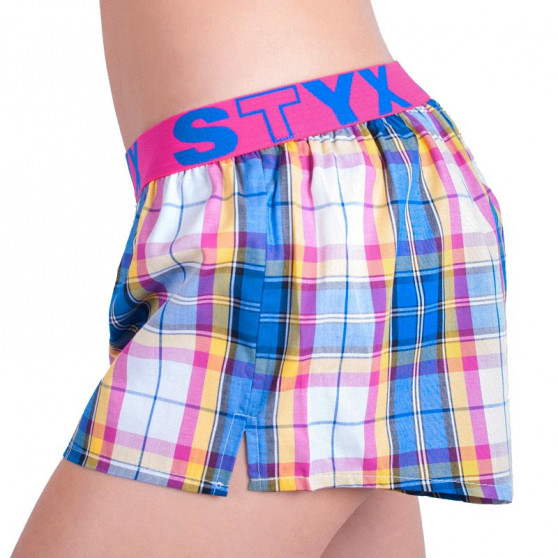 Damshorts Styx sport elastisk flerfärgad (T613)