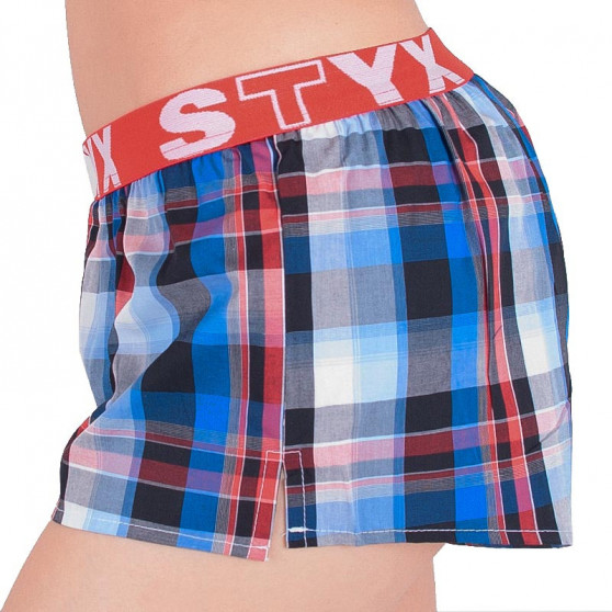 Damshorts Styx sport elastisk flerfärgad (T611)