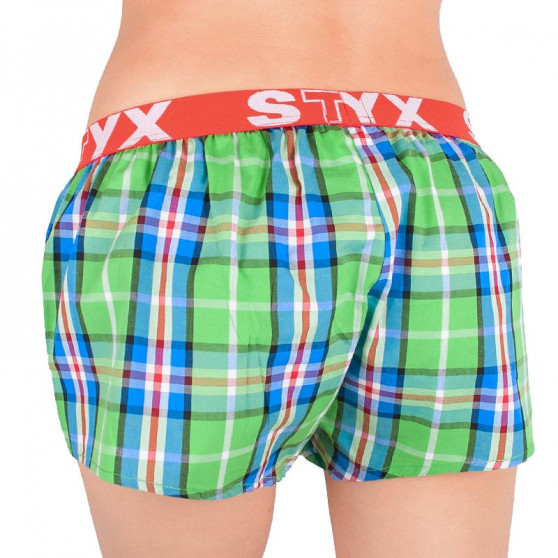 Damshorts Styx sport elastisk flerfärgad (T618)