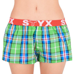 Damshorts Styx sport elastisk flerfärgad (T618)