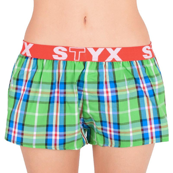 Damshorts Styx sport elastisk flerfärgad (T618)