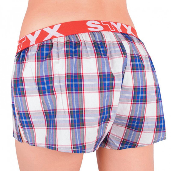 Damshorts Styx sport elastisk flerfärgad (T516)