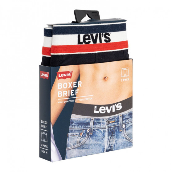 2PACK Boxershorts för herrar Levis svart (905005001 200)