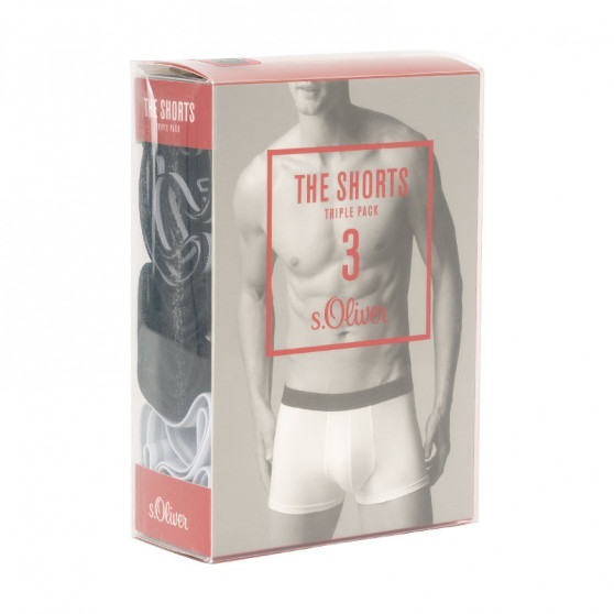 3PACK Boxershorts S.Oliver blå för herrar (26.899.97.5623.12L3)