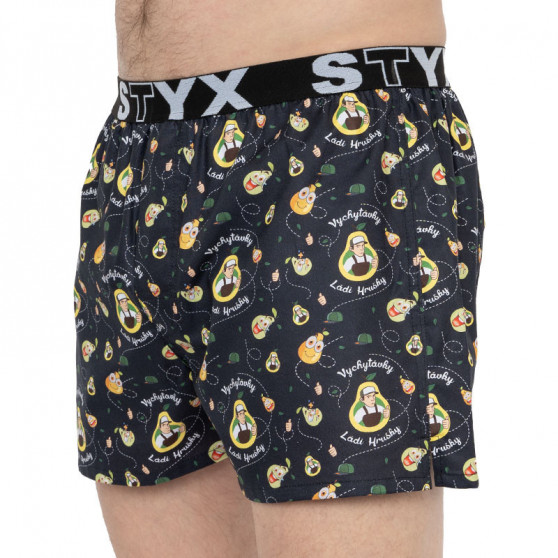 Boxershorts för herrar Styx konst sport gummi Gåvor Ládi Hrušky päron (B952)