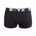 Barnboxershorts Styx sport elastisk svart (GJ960)