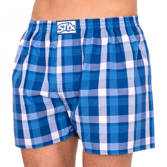 3PACK Boxershorts för herrar Styx klassiskt gummi överdimensionerat flerfärgad (E8040510)