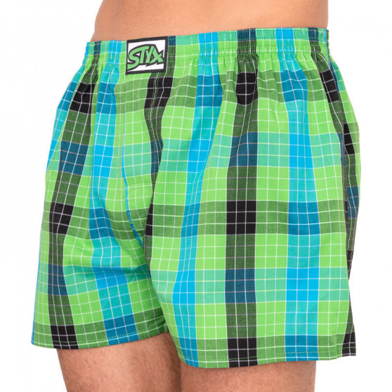 3PACK Boxershorts för herrar Styx klassiskt gummi överdimensionerat flerfärgad (E8040510)