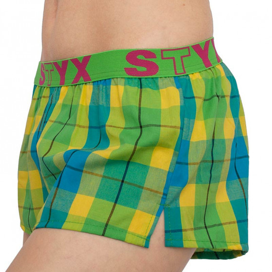 Damshorts Styx sport elastisk flerfärgad (T813)