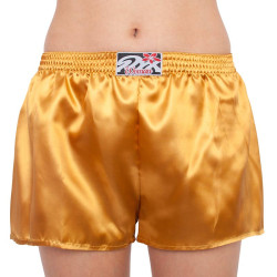 Damshorts Styx klassisk elastisk satin guld (L685)