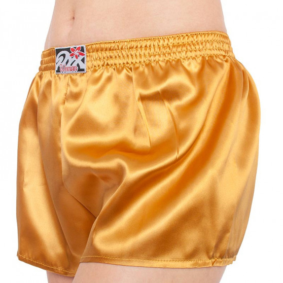 Damshorts Styx klassisk elastisk satin guld (L685)