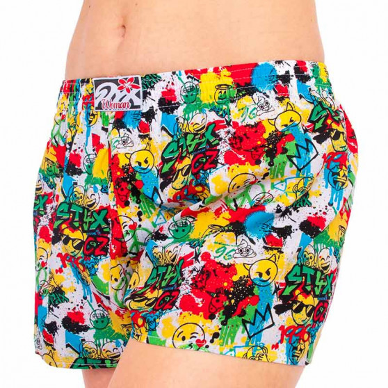 Damshorts Styx konst klassiskt gummi emoji (K954)