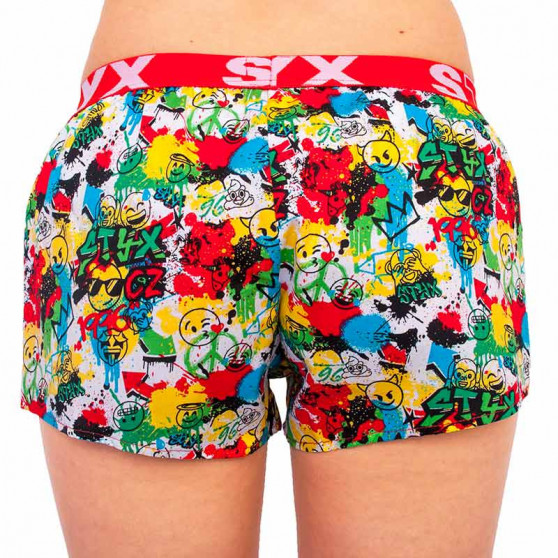 Damshorts Styx konst sport gummi emoji (T954)