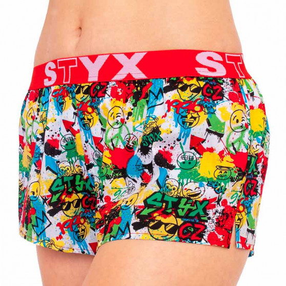 Damshorts Styx konst sport gummi emoji (T954)