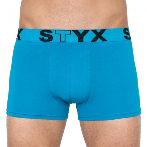 3PACK Boxershorts för herrar Styx sport elastisk blå (G9676869)