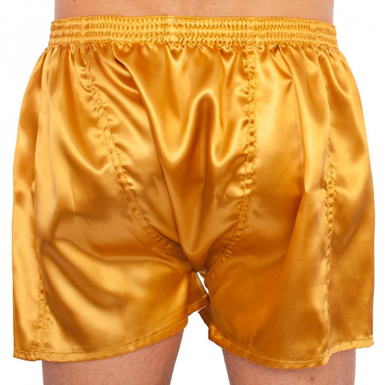 Boxershorts för herrar Styx classic rubber satin gold (C685)