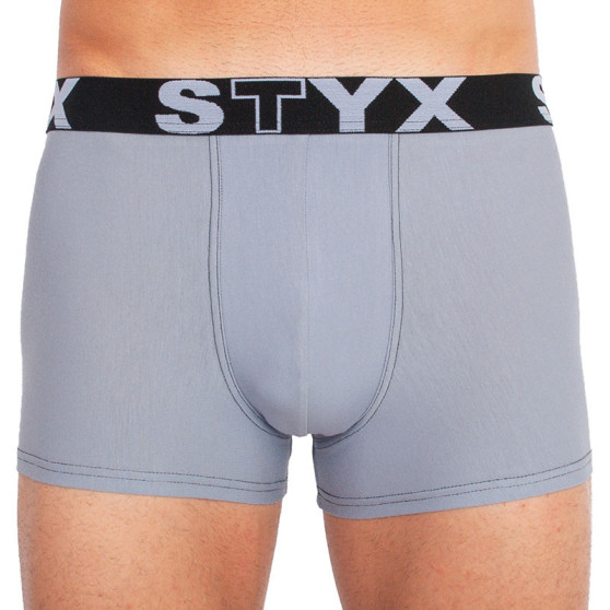 Boxershorts för män Styx sport elastisk ljusgrå (G1067)