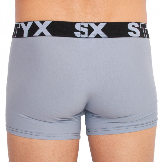 Boxershorts för män Styx sport elastisk ljusgrå (G1067)