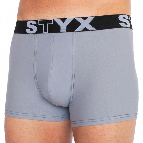 Boxershorts för män Styx sport elastisk ljusgrå (G1067)