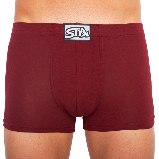 Boxershorts för herrar Styx classic rubber burgundy (Q1060)