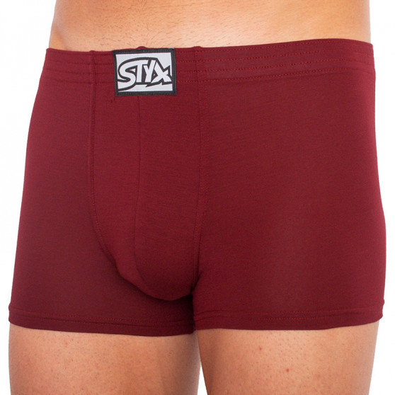 Boxershorts för herrar Styx classic rubber burgundy (Q1060)