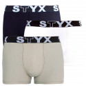 3PACK boxershorts för män Styx sport elastisk flerfärgad (G960106162)