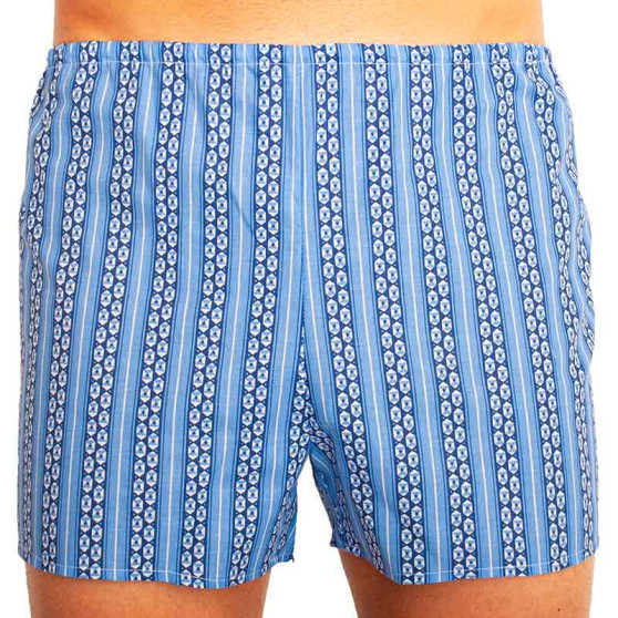 Boxershorts för herrar Foltýn blå hexagon