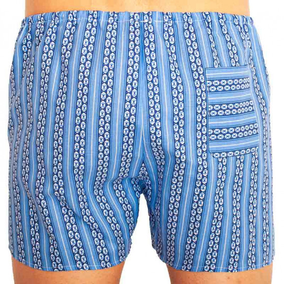 Boxershorts för herrar Foltýn blå hexagon