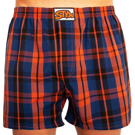 Boxershorts för herrar Styx klassisk elastisk flerfärgad (A826)