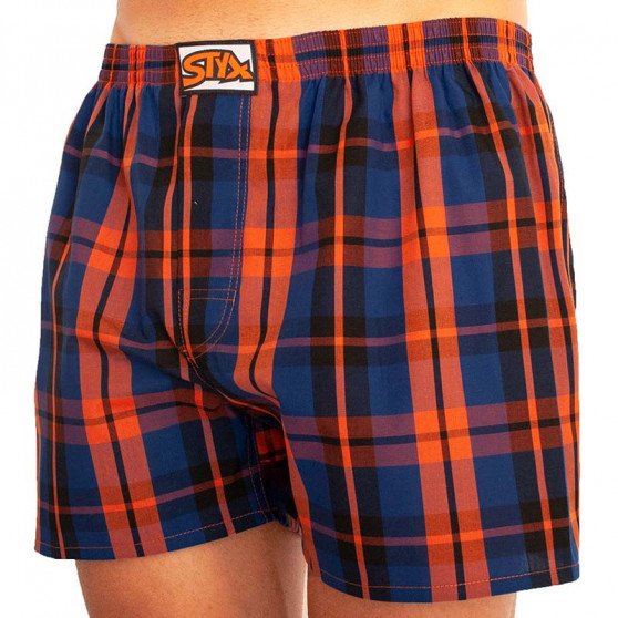 Boxershorts för herrar Styx klassisk elastisk flerfärgad (A826)