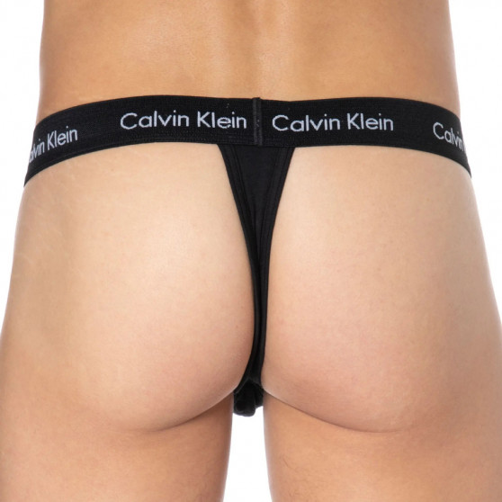 2PACK Stringtrosor för herrar Calvin Klein svart (NB2208A-001)