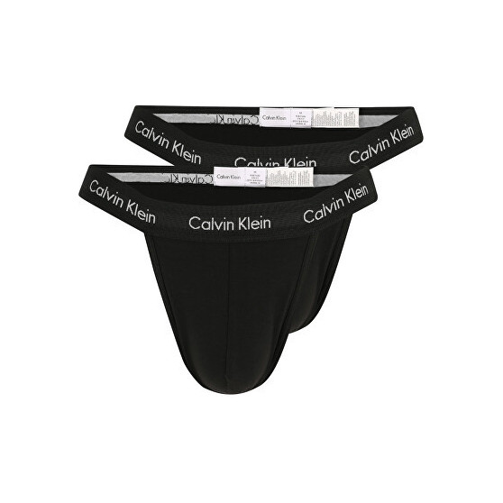 2PACK Stringtrosor för herrar Calvin Klein svart (NB2208A-001)