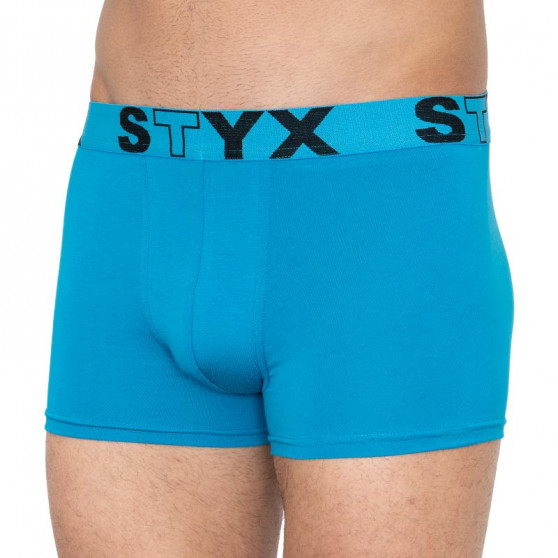 Boxershorts för män Styx sport elastisk oversized ljusblå (R969)