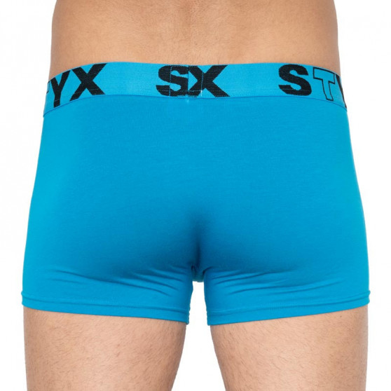 Boxershorts för män Styx sport elastisk oversized ljusblå (R969)