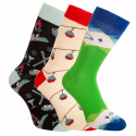 3PACK crazy socks Bellinda flerfärgad (1004-305 B)