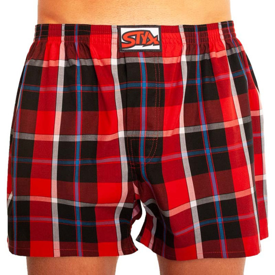 Boxershorts för herrar Styx klassiskt gummi överdimensionerat flerfärgad (E823)