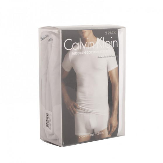 2PACK t-shirt för herrar Calvin Klein vit (NB1088A-100)