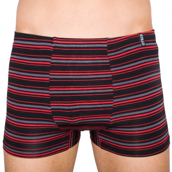 3PACK Boxershorts för herrar Stillo bambu röd (STP-0151515)