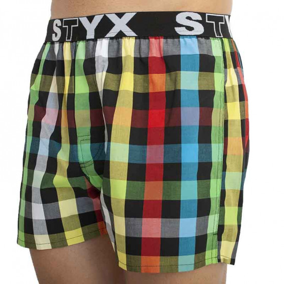 Boxershorts för herrar Styx sport elastisk flerfärgad (B828)