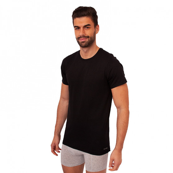 3PACK t-shirt för herrar Calvin Klein svart (NB4011E-001)