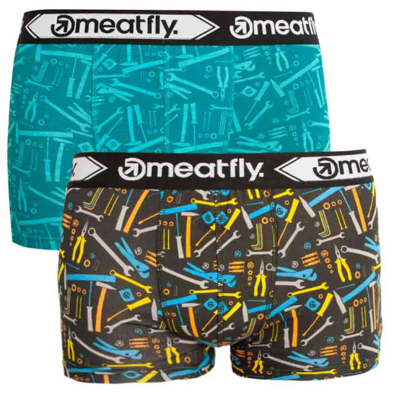 2PACK Boxershorts för herrar Meatfly multicolour (Balboa 2 - D)