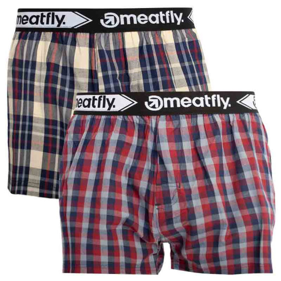 2PACKBoxershorts för herrar Meatfly flerfärgad (Bandit 20 - A)