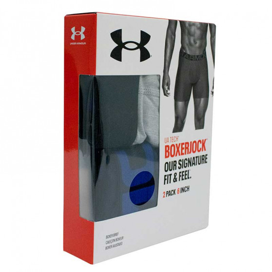 2PACK Boxershorts för herrar Under Armour svart (1363619 001)