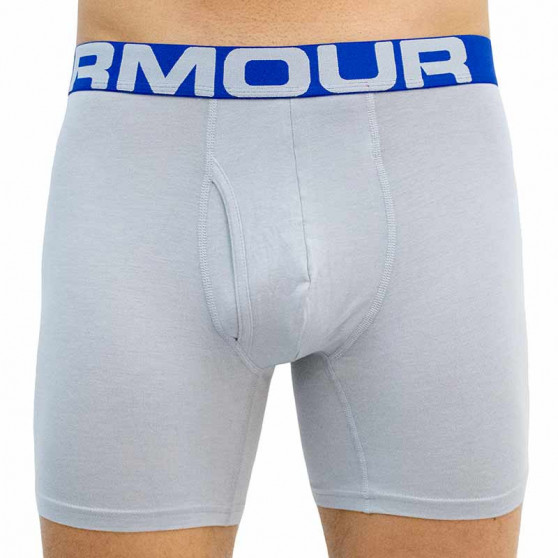 3PACK Boxershorts för herrar Under Armour grå (1363617 011)