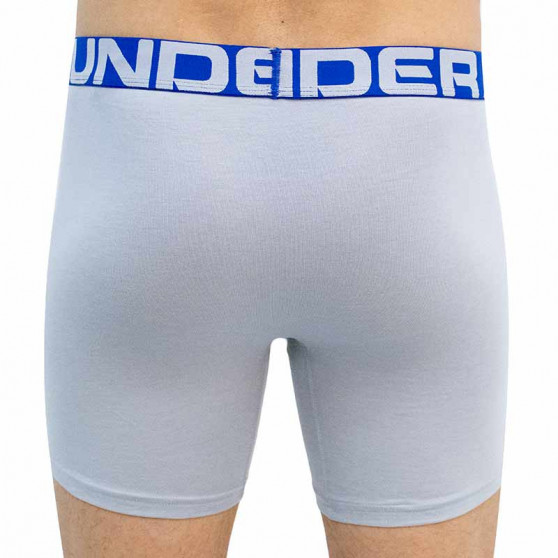 3PACK Boxershorts för herrar Under Armour grå (1363617 011)