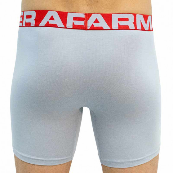 3PACK Boxershorts för herrar Under Armour grå (1363617 011)