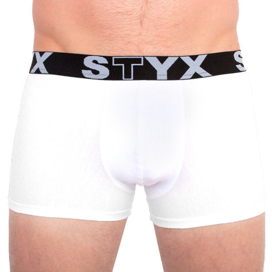 Boxershorts för män Styx sport elastisk oversized vit (R1061)